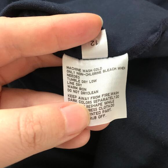 Mofusand x Uniqlo Teddy Bear Meow Short Sleeve T-shirt in Navy Blue - Picture 8 of 12